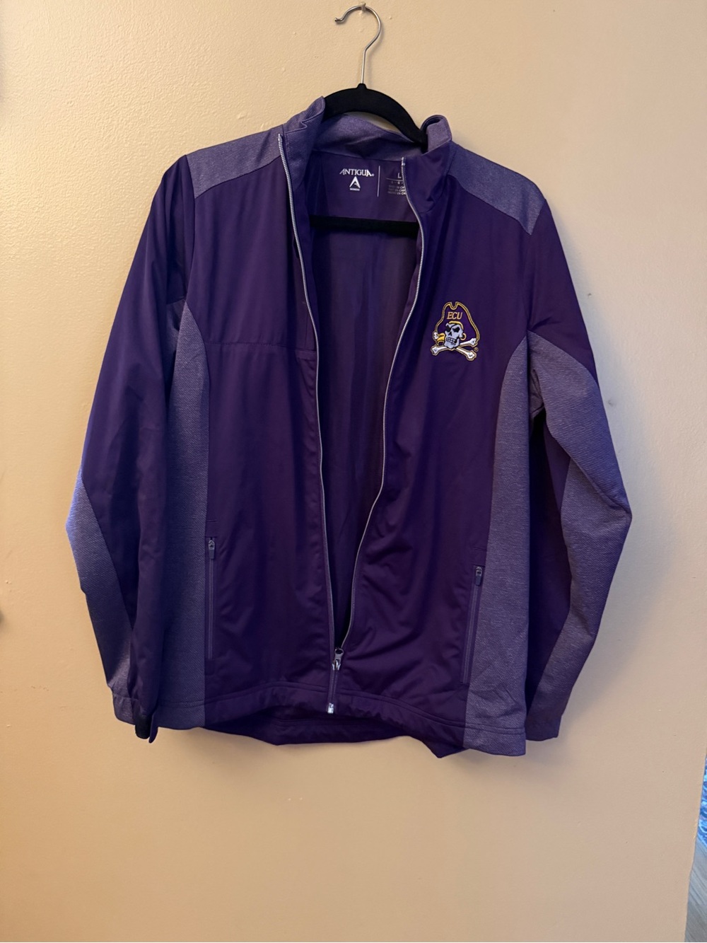 Antigua Purple ECU Pirate Team Softshell Jacket